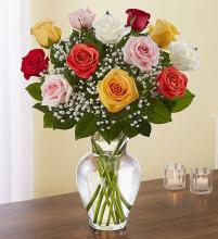 Rose Elegance&trade; Premium Long Stem Assorted Roses
