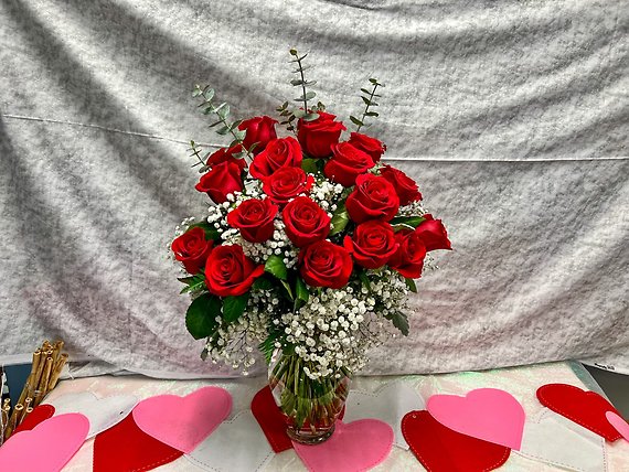 Two Dozen Long Stem Red Roses