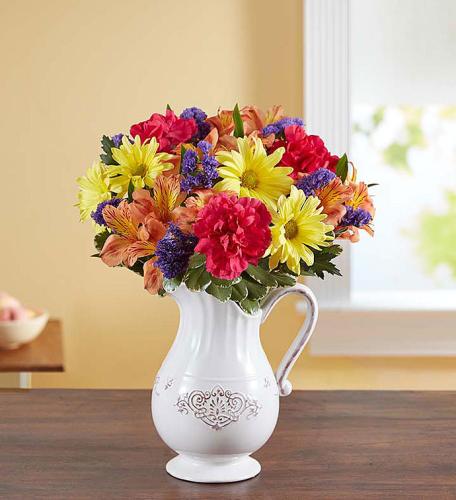 Pitcher Perfect Flower Arrangement